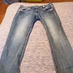 Miss me jeans 👖  size 27  cuffed Capri  super cute and comfy